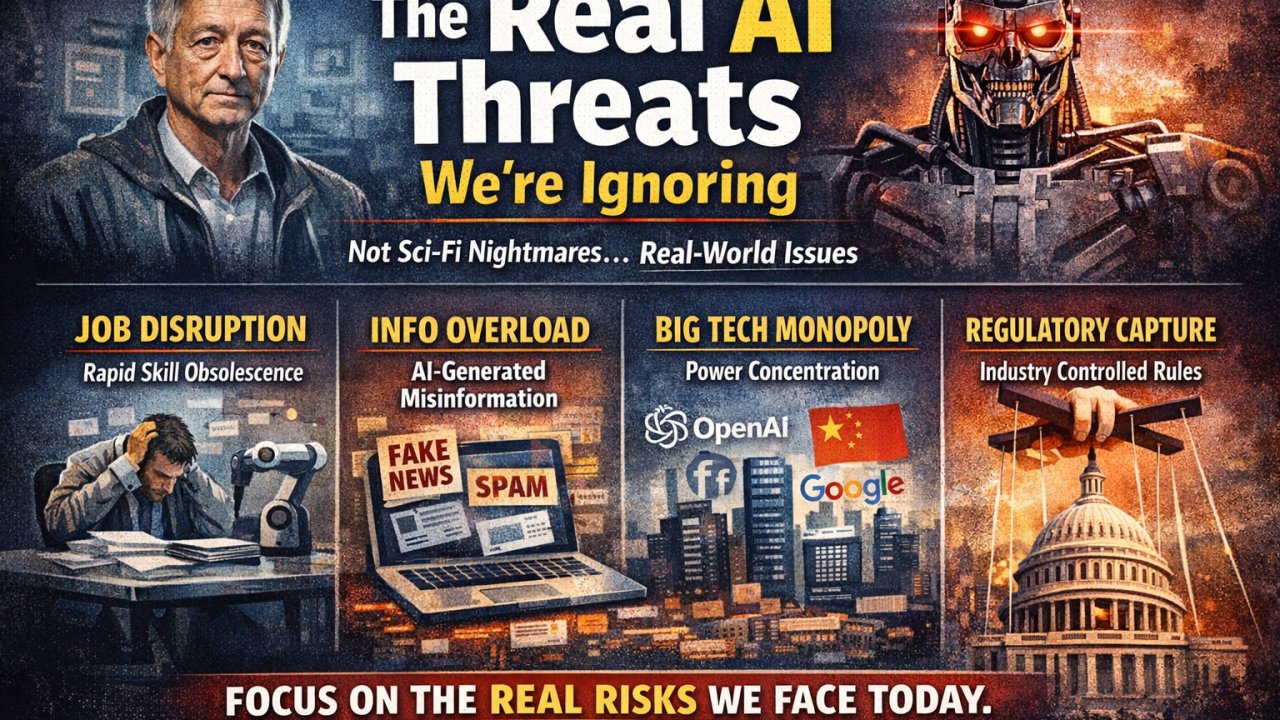 The Real AI Threats We're Ignoring — not sci-fi nightmares, real world issues